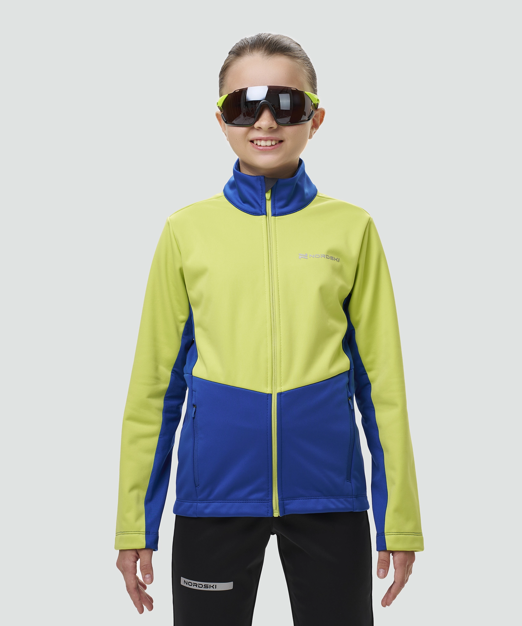 Тренировочная куртка Nordski Jr. Advance Light Blue/Black