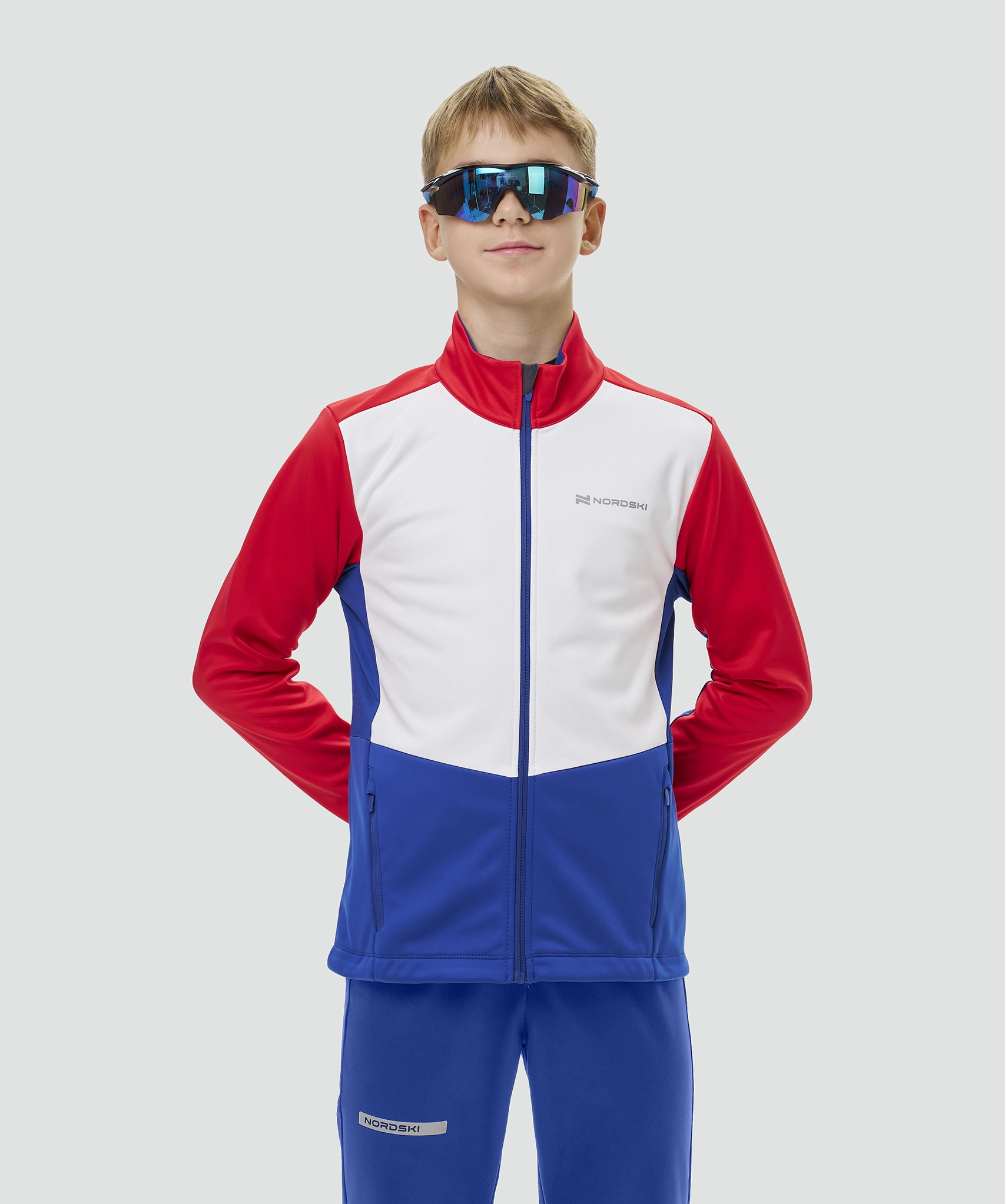 Тренировочная куртка Nordski Jr. Advance Light Blue/Black