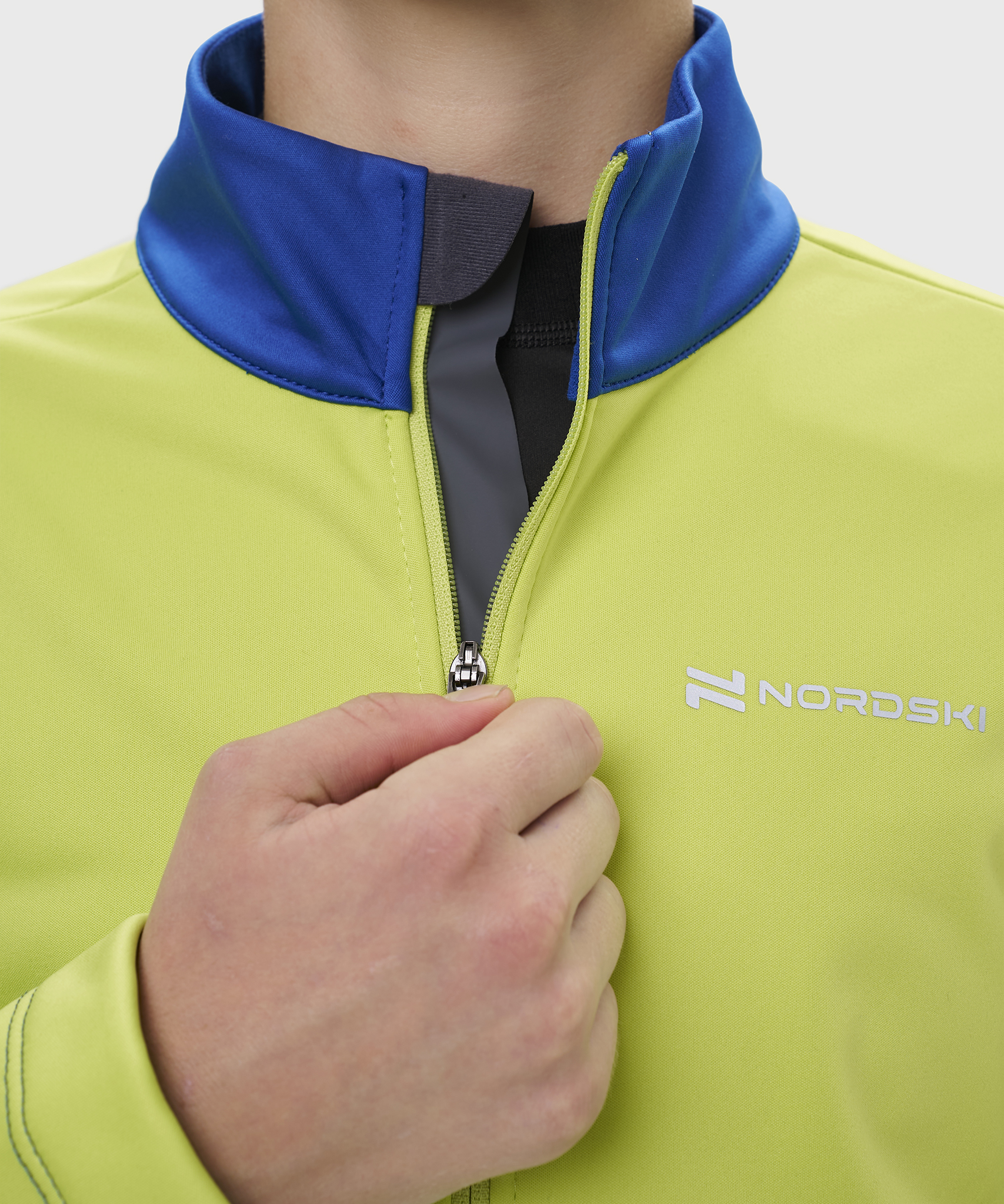 Тренировочная куртка Nordski Jr. Advance True Blue/Lime