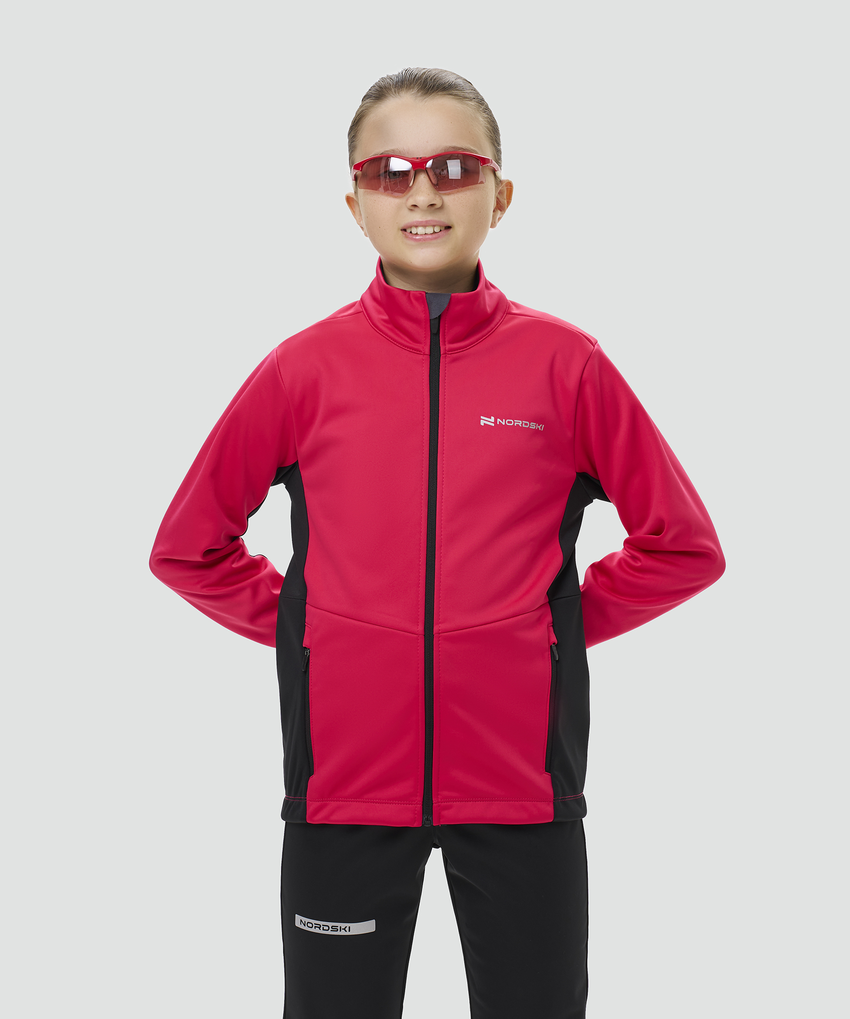 Тренировочная куртка Nordski Jr. Advance Pink/Black