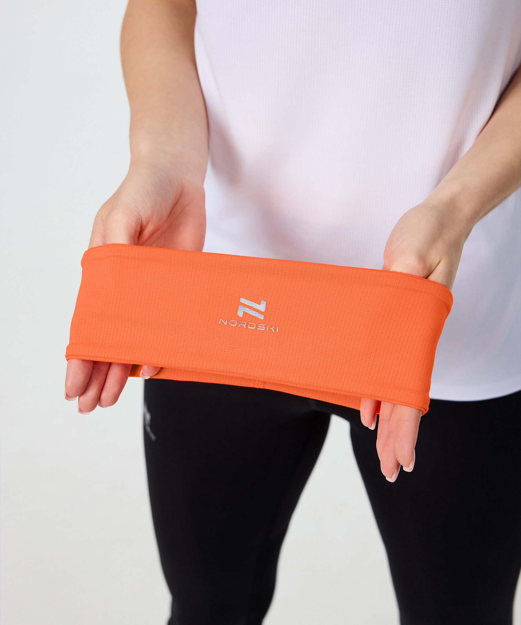 Повязка Nordski Run Neon Orange