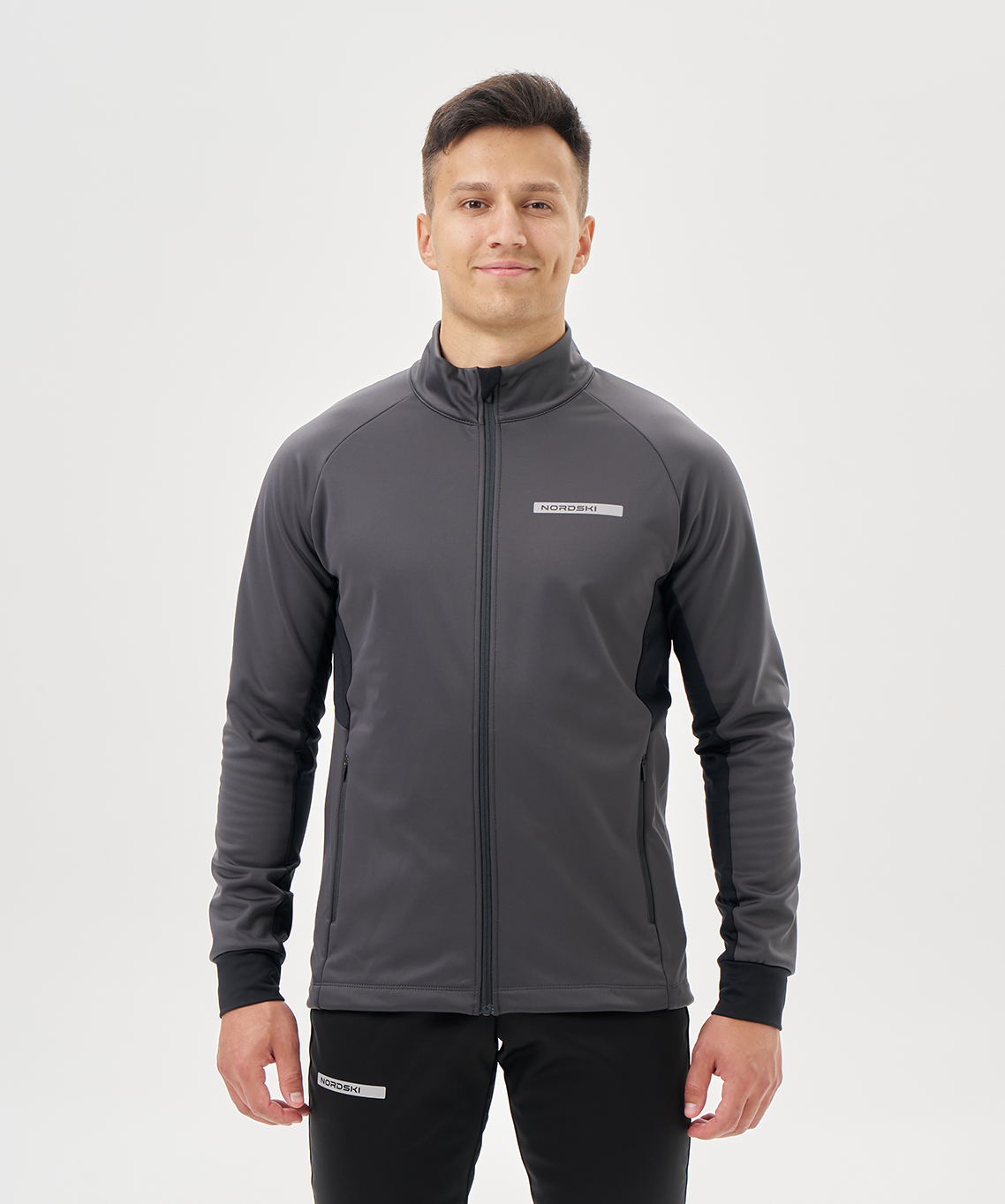 Тренировочная куртка Nordski Core Graphite/Black