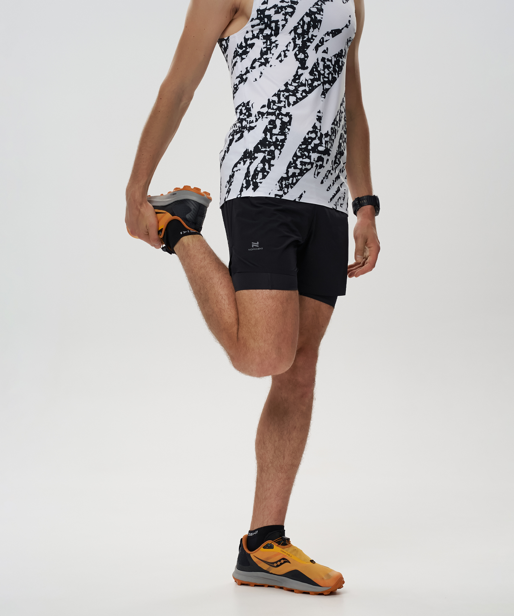Шорты 2 в 1 Nordski Trail Black