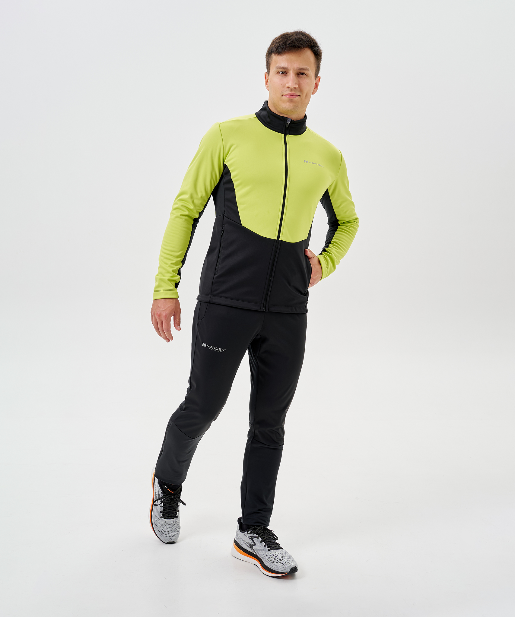 Тренировочная куртка Nordski Advance Lime/Black